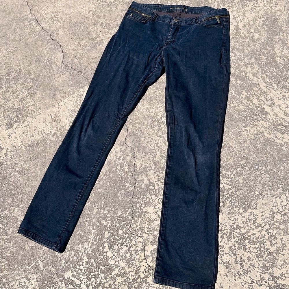 Michael Kors dark blue jeans. Bootcut blue jeans. Size 10